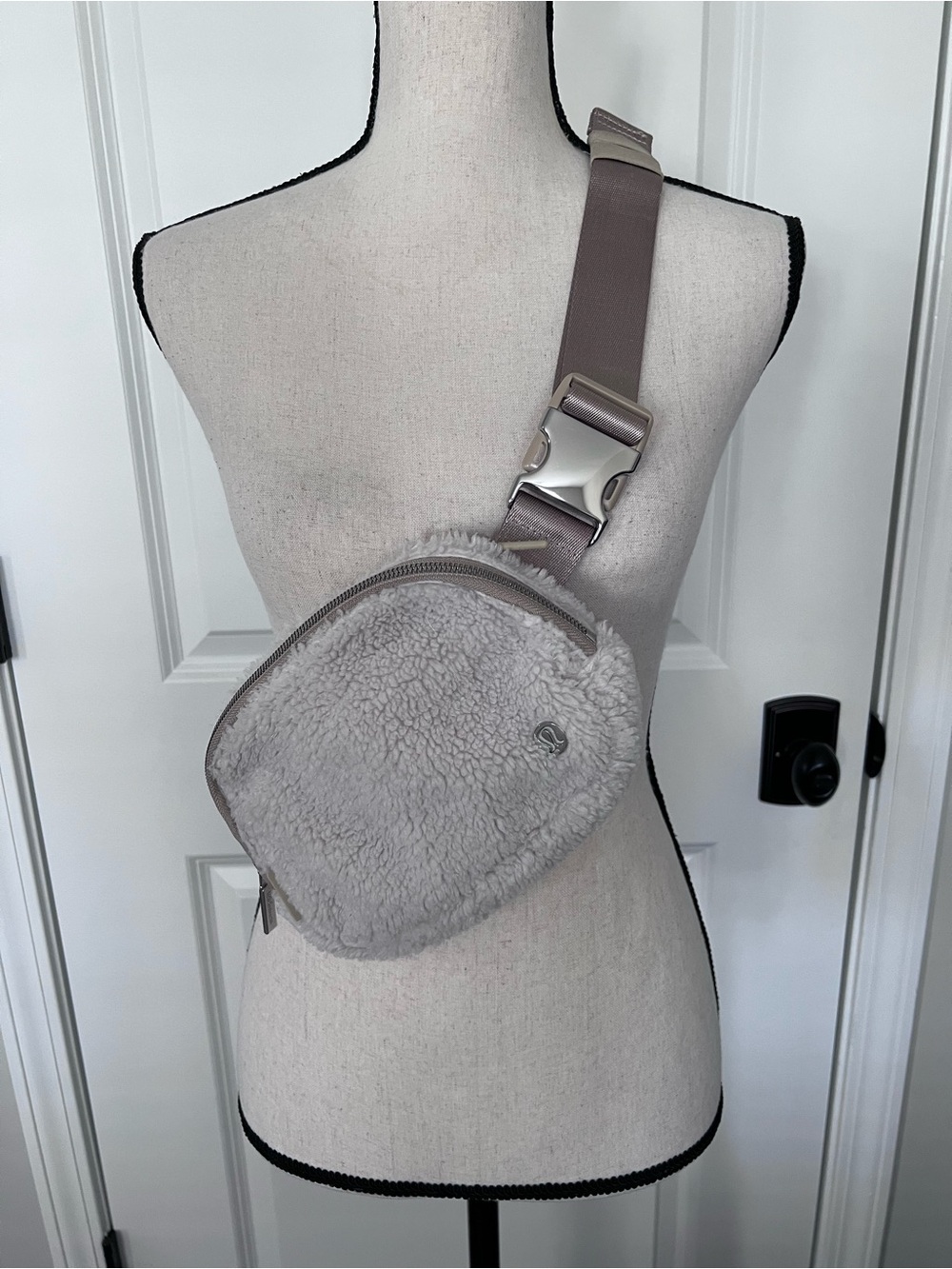 Lululemon Shearling Belt Bag Off White